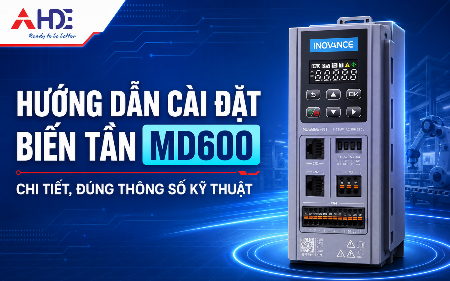 Cai dat bien tan Inovance MD600